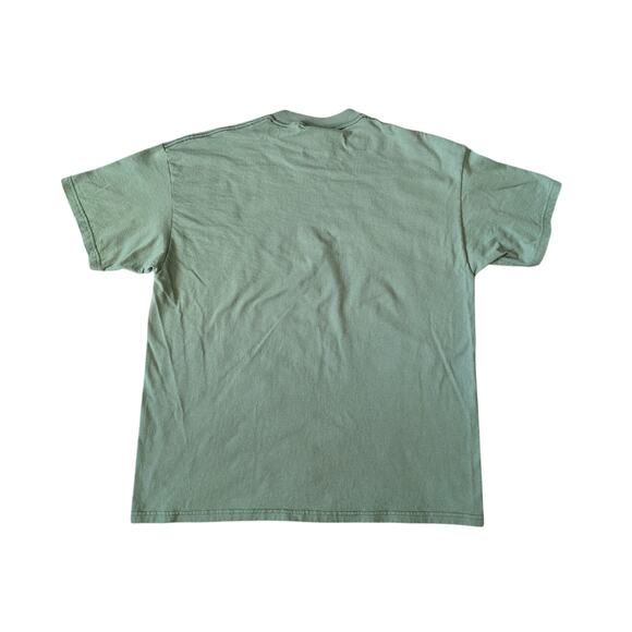 Y2K Sessions Shirt Mens XL Green 5 Stars Logo Skater Brand USA Streetwear Beachy - Picture 3 of 7